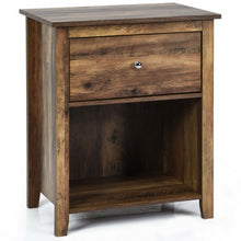 Load image into Gallery viewer, Nightstand Side Coffee Table Storage Drawer Antiqued