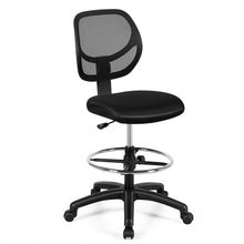 Load image into Gallery viewer, Adjustable Height Mid Back Mesh Drafting Office Chair