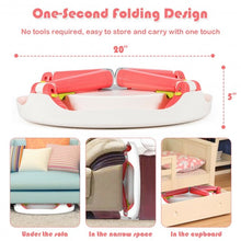 Load image into Gallery viewer, 5-in-1 Kid Folding Storage Activity Table Chair Set-Pink