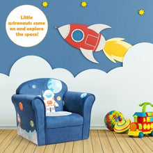Load image into Gallery viewer, Kids Astronaut Armrest Upholstered Couch