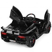 Load image into Gallery viewer, 12 V Licensed Lamborghini SVJ RC Kids Ride On Car with Trunk and Music-Black