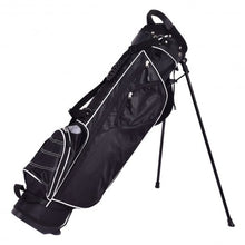 Load image into Gallery viewer, Golf Stand Cart Bag w/ 4 Way Divider Carry Organizer Pockets-Black