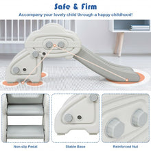 Load image into Gallery viewer, Freestanding Baby Mini Play Climber Slide Set w/ HDPE & Anti-Slip Foot Pads-Gray
