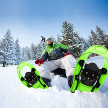 Load image into Gallery viewer, 17" Lightweight Snowshoes w/ Bag Anti Slip-Green