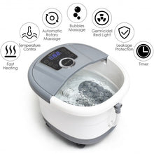 Load image into Gallery viewer, Portable Electric Foot Spa Bath Shiatsu Roller Motorized Massager-Gray