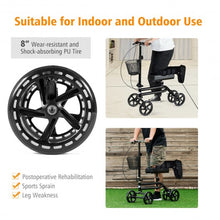 Load image into Gallery viewer, Medical Steerable Knee Walker with Dual Braking System-Black