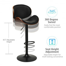 Load image into Gallery viewer, Set of 2 Bentwood Mid-Century Adjustable Swivel Barstool