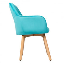Load image into Gallery viewer, Set of 2 Mid-Back Accent Leisure Armchairs-Blue
