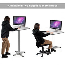 Load image into Gallery viewer, Folding 23.5" Aluminium Square Bar Table Indoor Outdoor Bistro