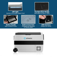 Load image into Gallery viewer, 53 Quarts Portable Electric Car Cooler Refrigerator