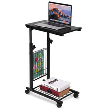 Load image into Gallery viewer, Height Adjustable Sofa Side Snack End Slide Table