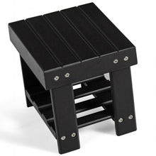 Load image into Gallery viewer, 3-Tier Entryway Bamboo Shoe Rack Bench Stool Storage Organizer