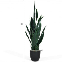 Load image into Gallery viewer, 35.5" Indoor-Outdoor Artificial Fake Snake Plant
