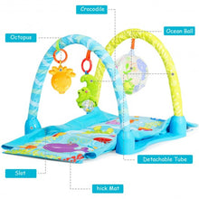 Load image into Gallery viewer, 4-in-1 Baby Play Gym Mat with 3 Hanging Toys
