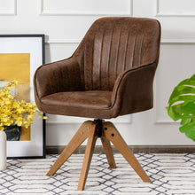 Load image into Gallery viewer, Mid Century Hot-Stamping Cloth Swivel Accent Chair