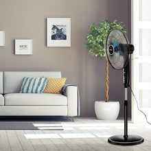 Load image into Gallery viewer, 16" Adjustable Oscillating Pedestal Stand Fan