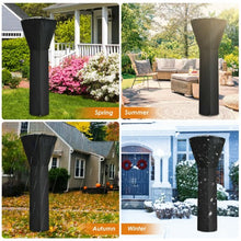 Load image into Gallery viewer, Patio Standing Propane Heater Cover Waterproof with Zipper and Bag-Black
