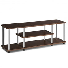 Load image into Gallery viewer, 3-Tier 110 lbs Stainless Steel Listed TV Stand