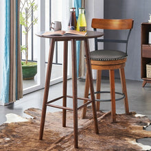 Load image into Gallery viewer, 360-Degree Swivel Stools with Leather Padded Seat
