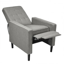 Load image into Gallery viewer, Mid-Century Push Back Recliner Chair -Gray
