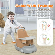 Load image into Gallery viewer, 6-in-1 Convertible Baby Booster Seat with Tray Wheels-Orange