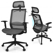 Load image into Gallery viewer, Height Adjustable Ergonomic High Back Mesh Office Chair with Hange-Gray