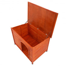 Load image into Gallery viewer, Wood Weather Resistant Home Outdoor Ground Dog House-L