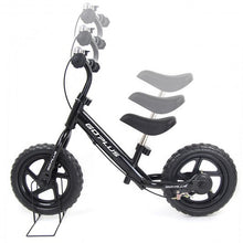 Load image into Gallery viewer, 12" Four Colors Kids Balance Bike Scooter with Brakes and Bell-Black