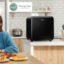 Load image into Gallery viewer, 1.6 Cubic Feet Compact Refrigerator with Reversible Door-Black