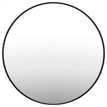Load image into Gallery viewer, 27.5" Modern Metal Wall-Mounted Round Mirror for Bathroom-Black