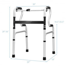 Load image into Gallery viewer, One-Button Folding Aluminum Walking Frame Walker