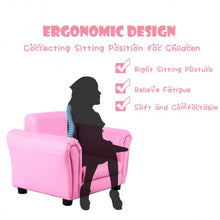 Load image into Gallery viewer, Kids Single Armrest Couch Sofa with Ottoman