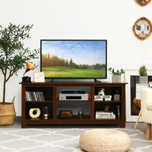 Load image into Gallery viewer, 2-Tier 58" TV Stand Entertainment Media Console Center-Walnut