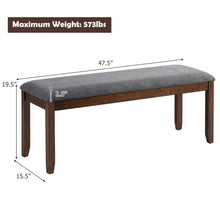 Load image into Gallery viewer, Upholstered Entryway Bench Footstool with Wood Legs