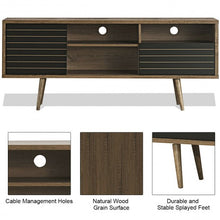 Load image into Gallery viewer, Modern TV Stand with 3 Shelves Storage Drawer