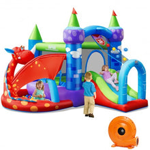 Load image into Gallery viewer, Kids Inflatable Bounce House Dragon Jumping Slide Bouncer Castle