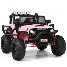Load image into Gallery viewer, 12V Kids Ride On Truck RC Motorized Car with Spring Suspension and MP3 -Pink