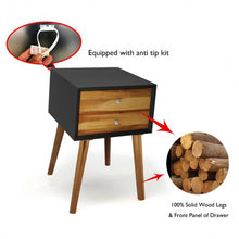 Load image into Gallery viewer, Nightstand Wooden End Table Bedside Table