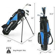 Load image into Gallery viewer, Junior Complete Golf Club Set For Age 8 to 10-Blue