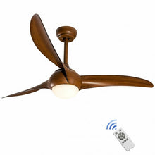 Load image into Gallery viewer, 52" Low Profile Ceiling Fan with LED Light