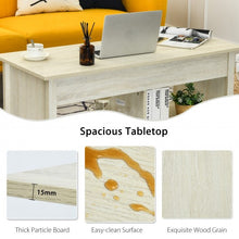 Load image into Gallery viewer, Lift Top Coffee Table with Hidden Storage Compartment and Lower Shelf for Study Room-White
