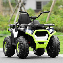 Load image into Gallery viewer, 12 V Kids Electric 4-Wheeler ATV Quad with MP3 and LED Lights-White