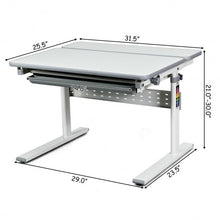 Load image into Gallery viewer, Adjustable Children's Writing Study Table with Drawer