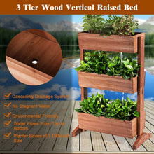 Load image into Gallery viewer, 3-Tier Raised Garden Bed Vertical Freestanding Elevated Planter
