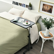 Load image into Gallery viewer, Gray Overbed Rolling Table Food Tray