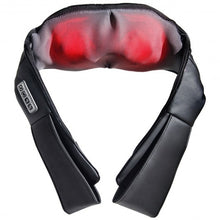 Load image into Gallery viewer, Shiatsu Back and Neck Kneading Shoulder Massager w/ Heat Straps