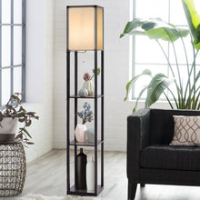 Load image into Gallery viewer, Modern Bedroom Shelf Floor Lamp w/ 3 Storage Shelves