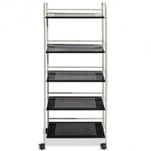 Load image into Gallery viewer, 5 Tiers Storage Cart Rack Utility Shelf