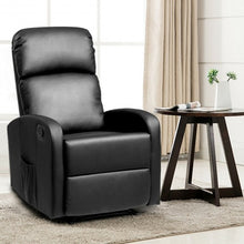 Load image into Gallery viewer, PU Leather Padded Seat Massage Recliner Chair