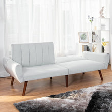 Load image into Gallery viewer, Sofa Futon Bed Sleeper Couch Convertible Mattress-Gray